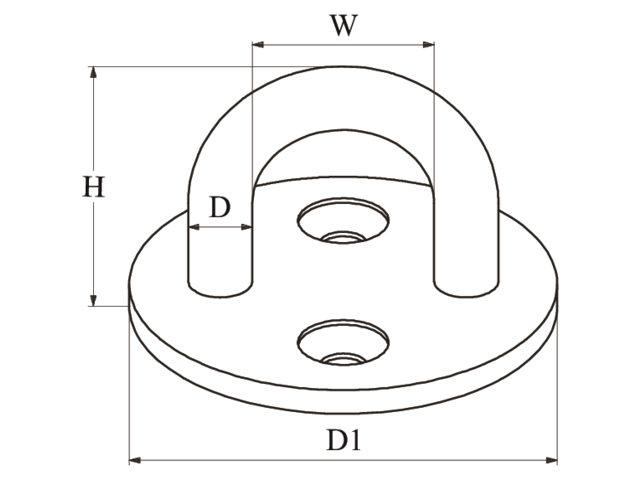 Pad Eyes Round - 4Boats