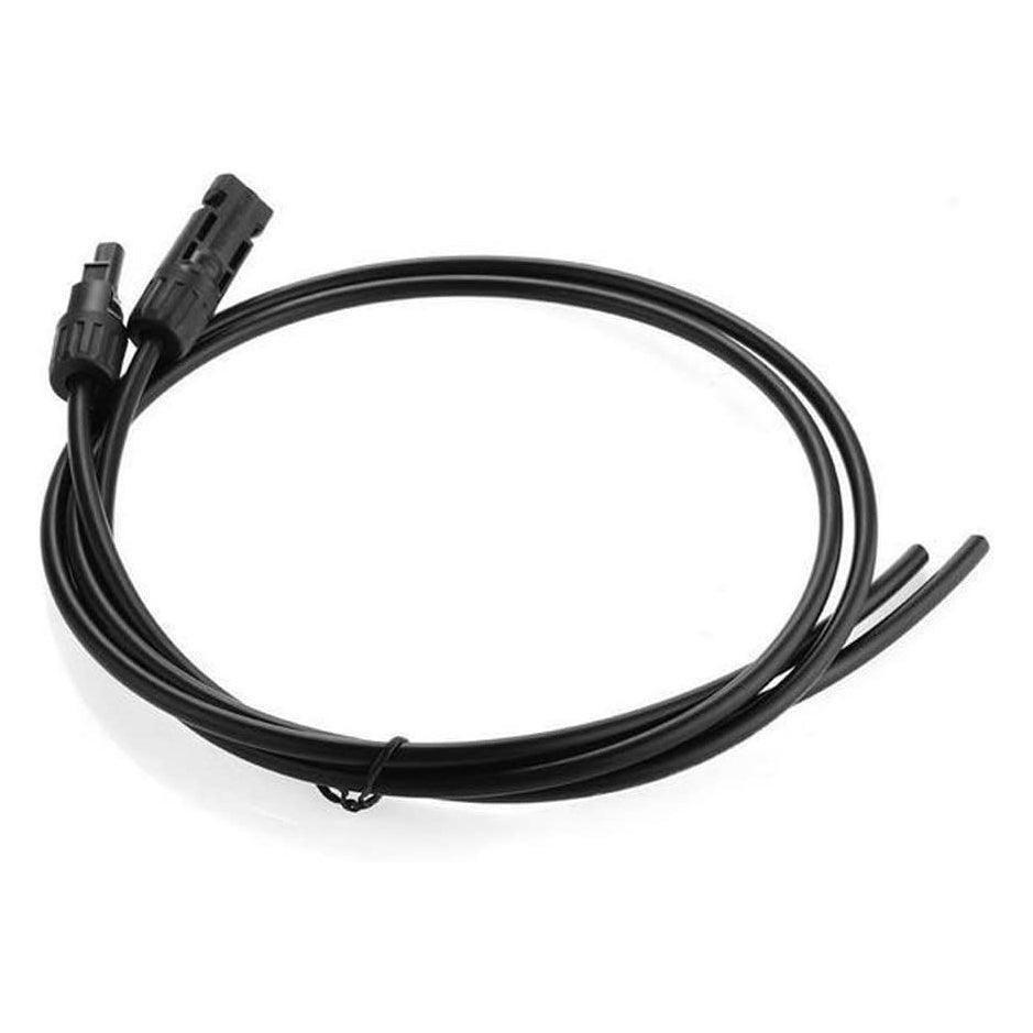 Pair of 5m single core extension cable leads 6.0mm for solar panels and solar charging kits - 4Boats