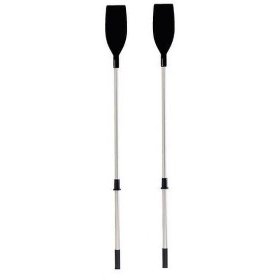 Pair of Aluminium Oar With PVC Adjustable Collar 220cm - 4Boats