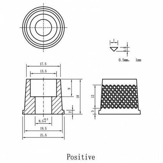 Pair of battery posts with hex socket head M8 bolts designed for batteries with M8 bolt terminals - 4Boats