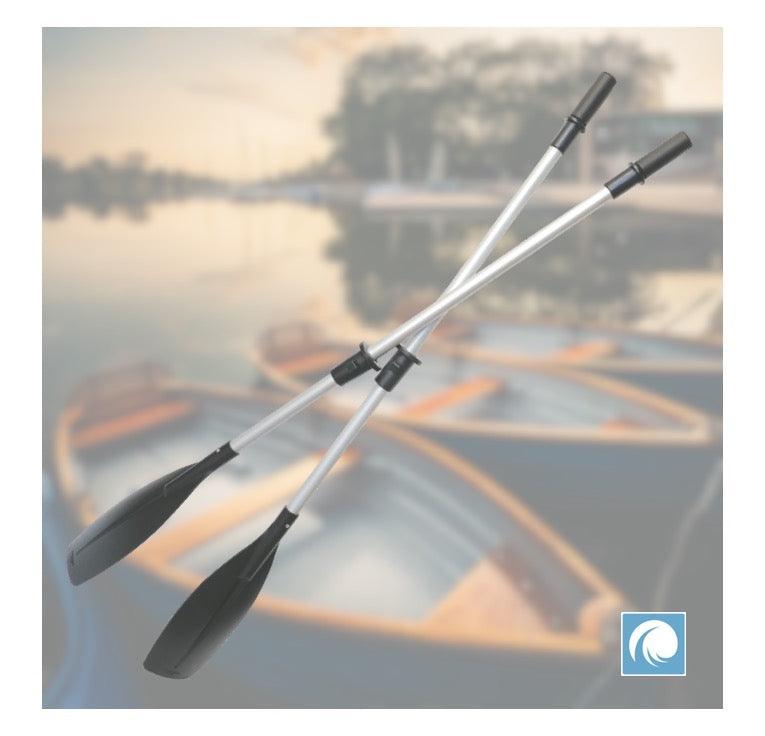 Pair Heavy Duty Aluminium Oars 5.5ft 6ft Marine Boat Tender Dinghy 35mm Shaft