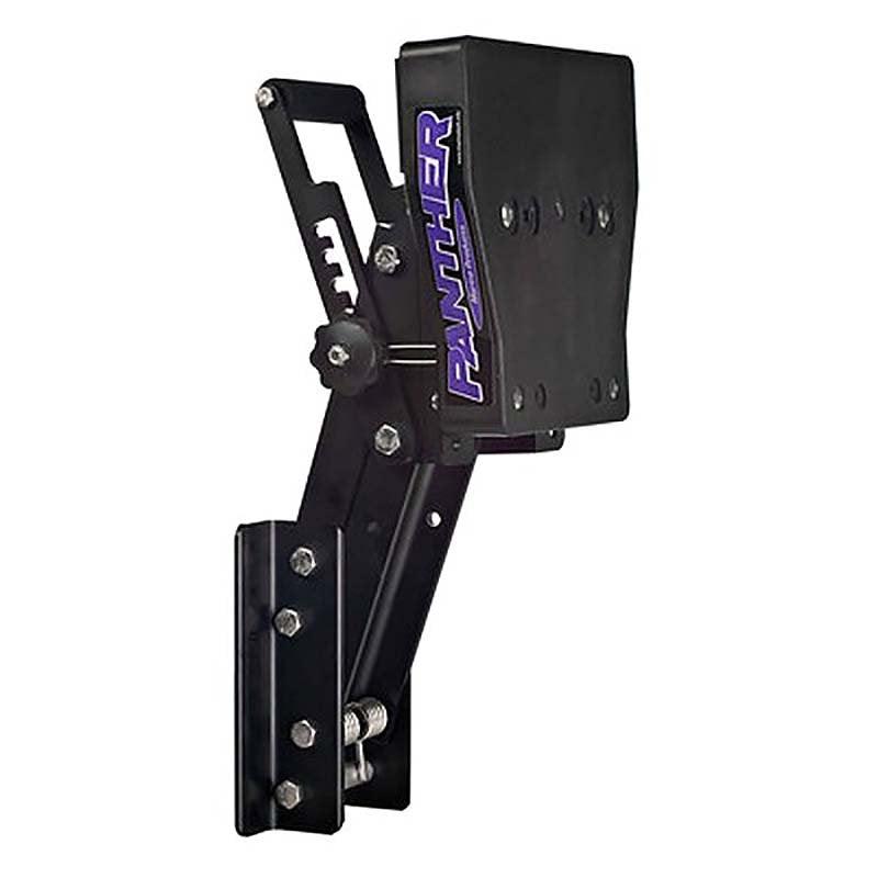 Panther Black Anodised Auxiliary Engine Bracket - 35 HP - 4Boats