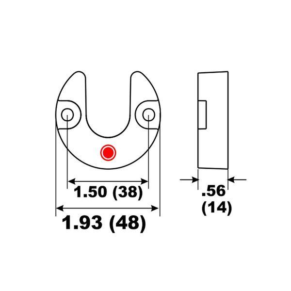 Performance Metals Navalloy® Mercruiser Alpha 1 Gen II Trim Cylinder Anode 806189T1 - 4Boats