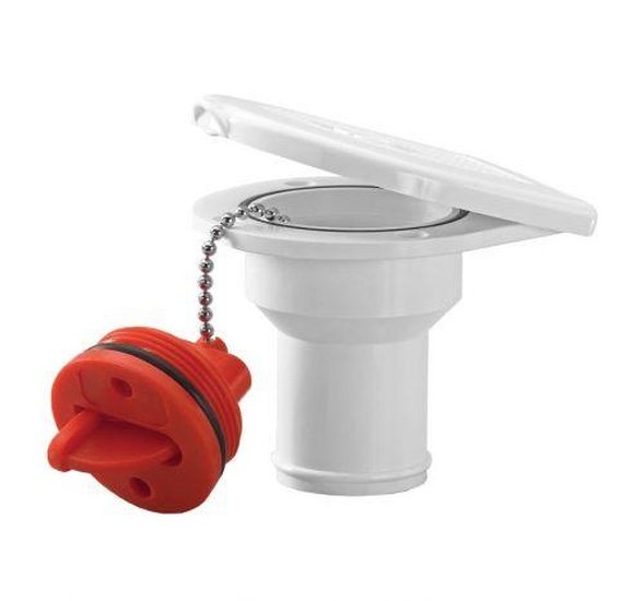 Plastic Deck Filler with Diesel Cap & Flip Lid - 38mm - 4Boats