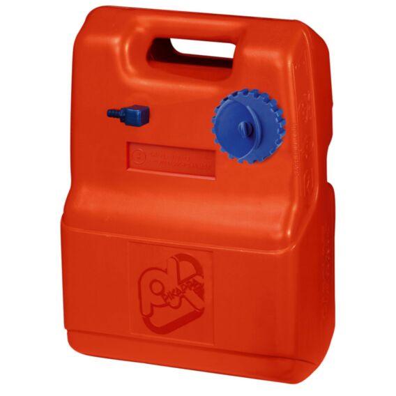 Plastic fuel tank lt. 12 MP with dip-tube and cap with vent-Horizontal functioning - 4Boats