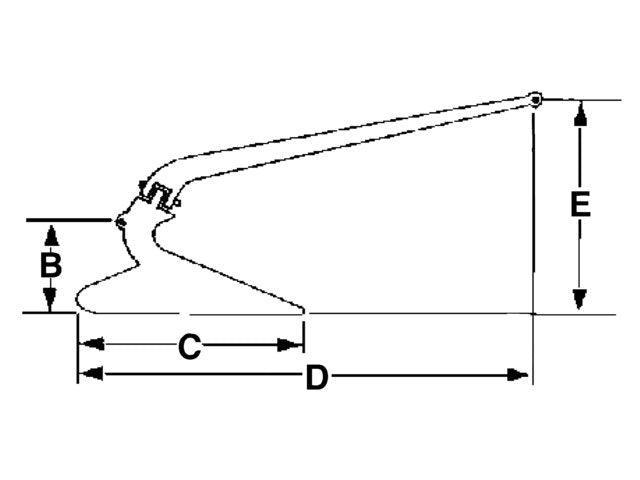 Plough Anchor Galvanized - 4Boats