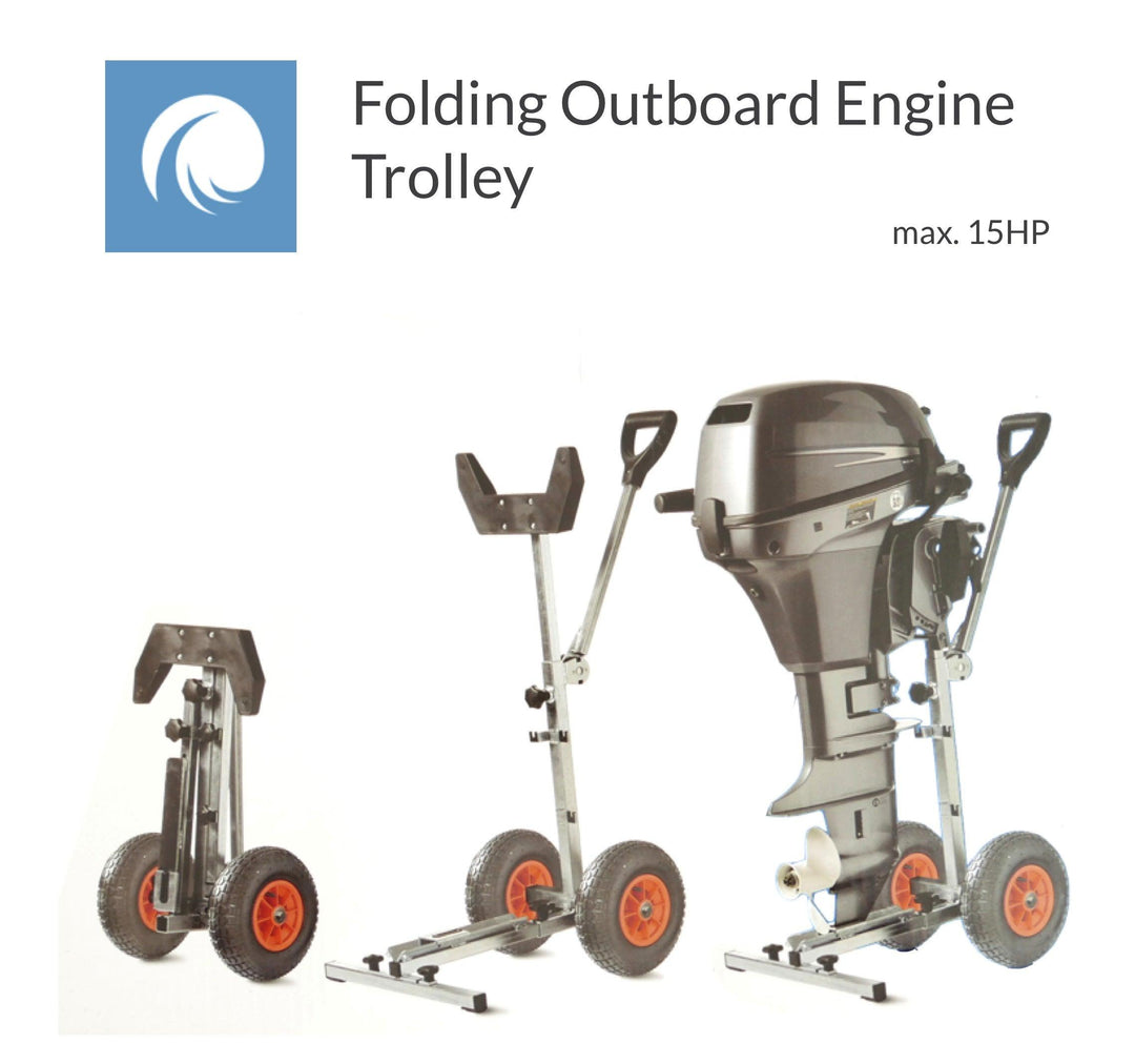 Portable Folding Outboard Engine Trolley - 4Boats