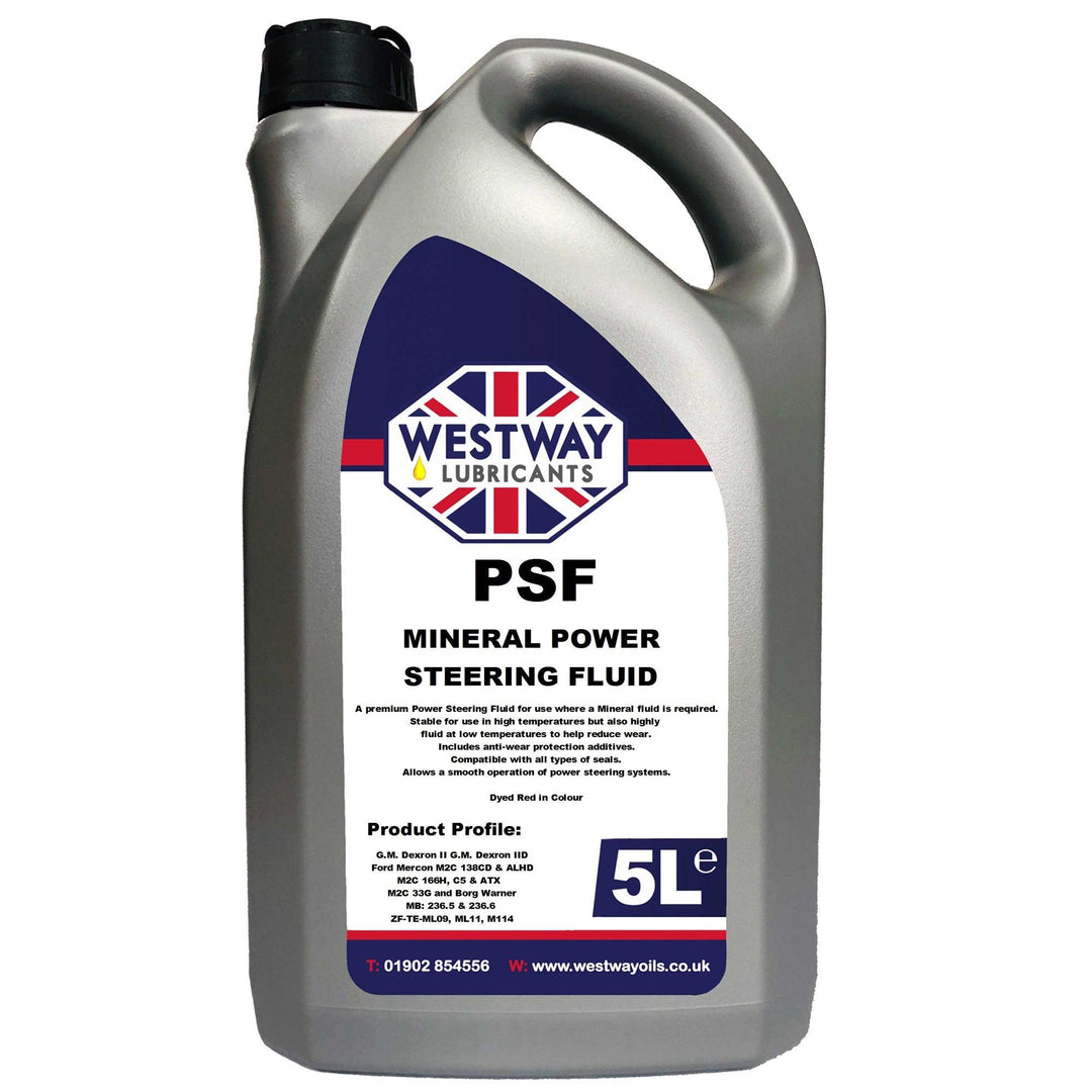 Power Steering Fluid Mineral Red in Colour 5L - 4Boats