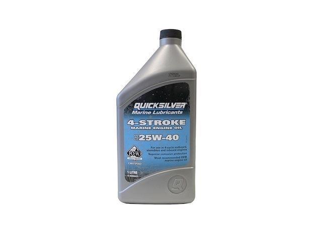 Quicksilver 25W-40 mineral outboard and inboard 4-Cycle engine oil - 4Boats