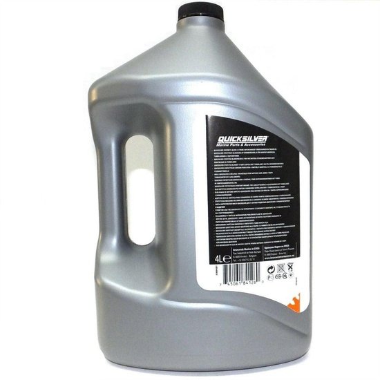 Quicksilver NEW Synthetic 4 Stroke Outboard Oil 4L - Verado - 92-858084QE1 - 4Boats