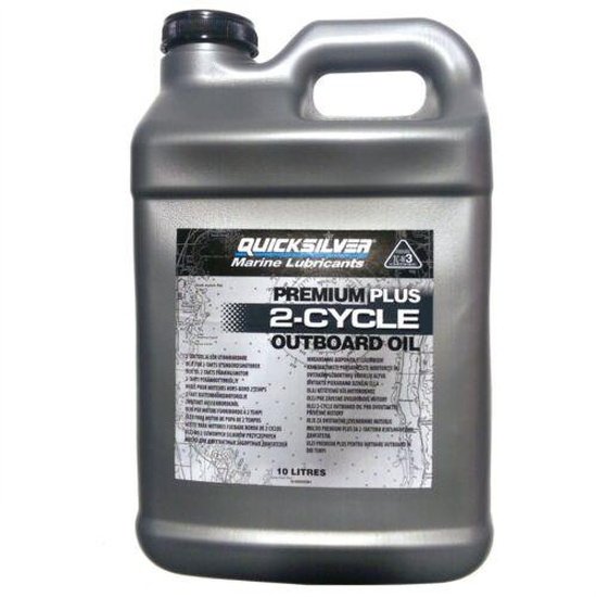 Quicksilver Premium Plus 2-Stroke TC-W3 Outboard Oil - 10 Ltr - 4Boats