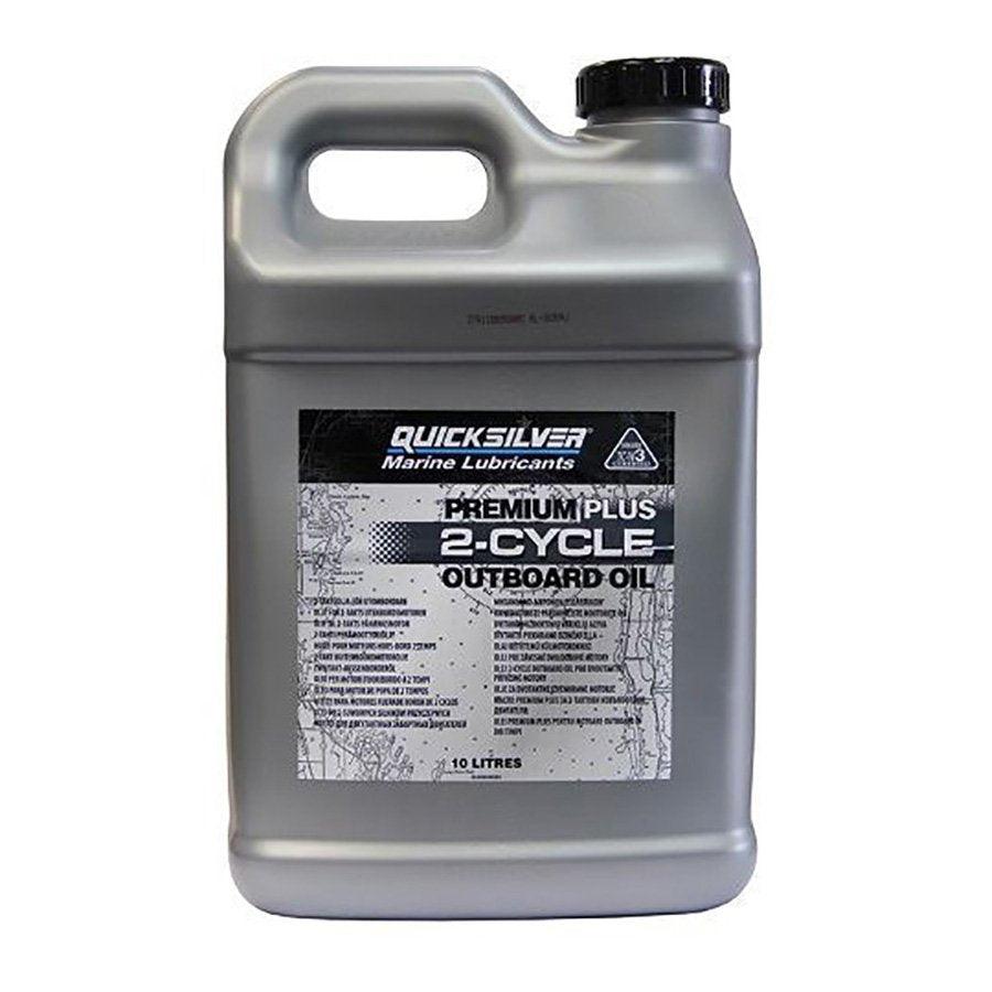 Quicksilver Premium Plus 2-Stroke TC-W3 Outboard Oil - 10 Ltr - 4Boats