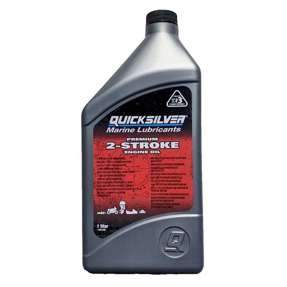 Quicksilver TCW-3 Premium 2 Stroke Outboard Oil 1L - 4Boats