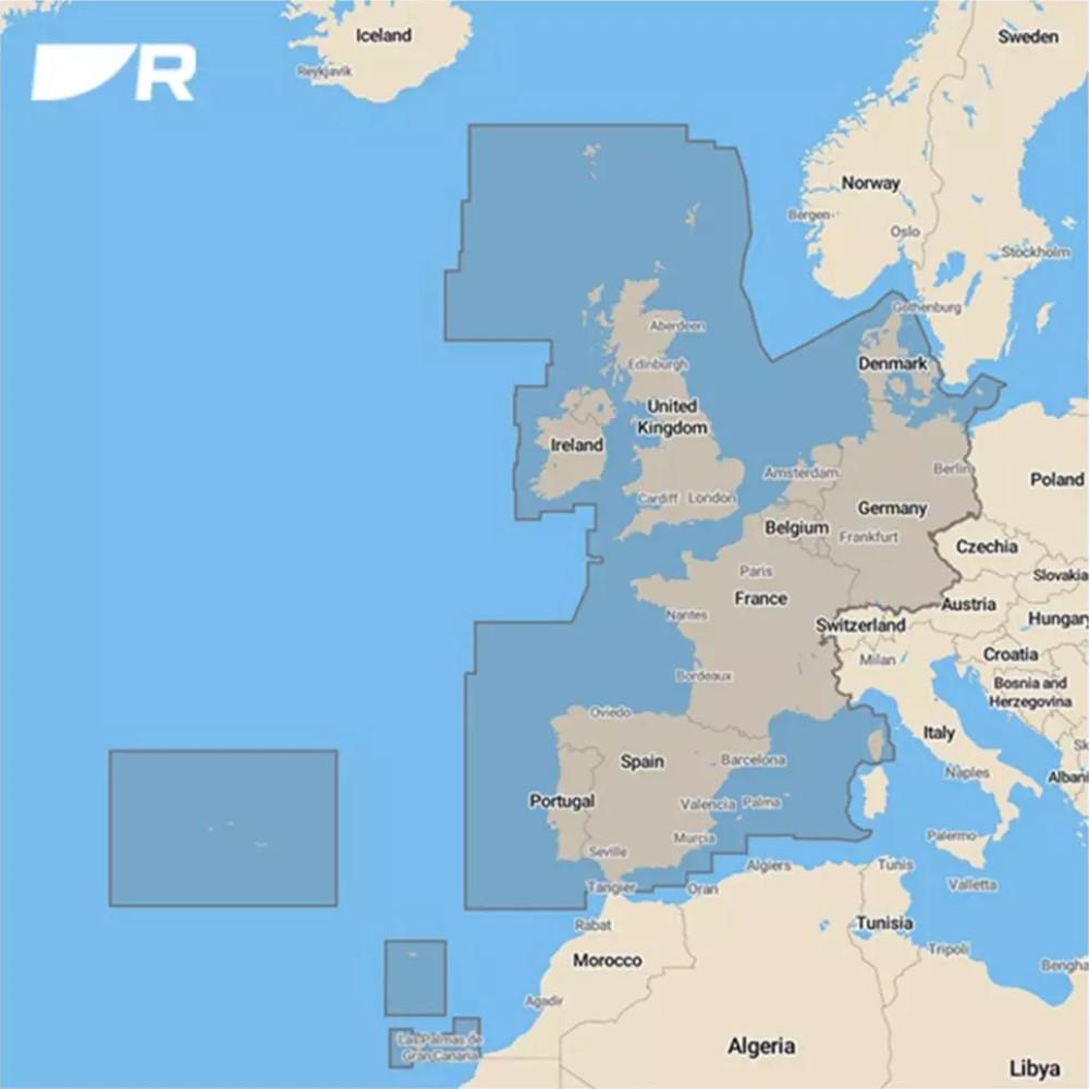 Raymarine Lighthouse Chart: R70794-WEU - Western Europe - SD Card - 4Boats