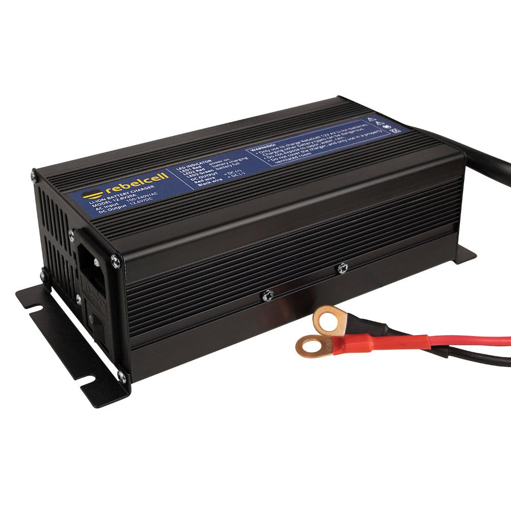 Rebelcell 12.6V20A Lithium Battery Charger - 12V 20A - 4Boats