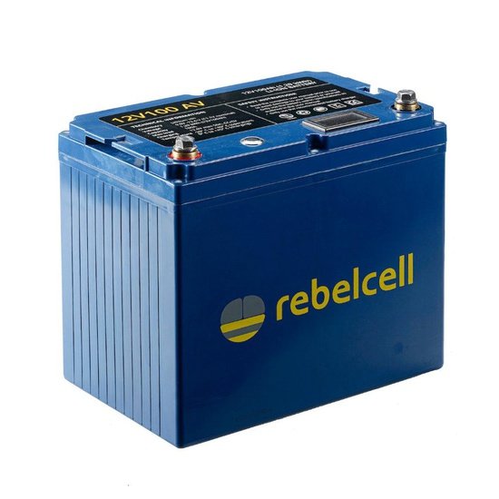 Rebelcell 12V100 AV Li-ion Battery -12V 100A 1.29kWh - 4Boats