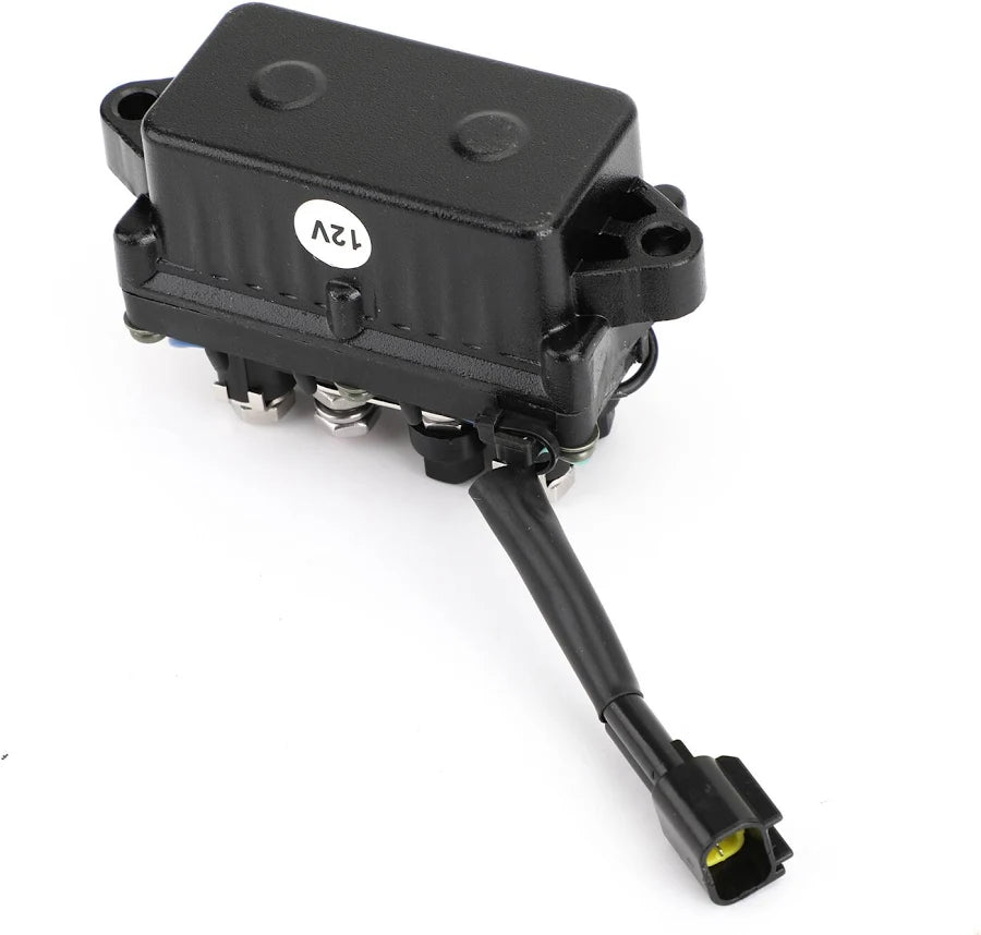Recmar power trim and tilt relay 63P-81950-00 housing with 12V label and connector lead