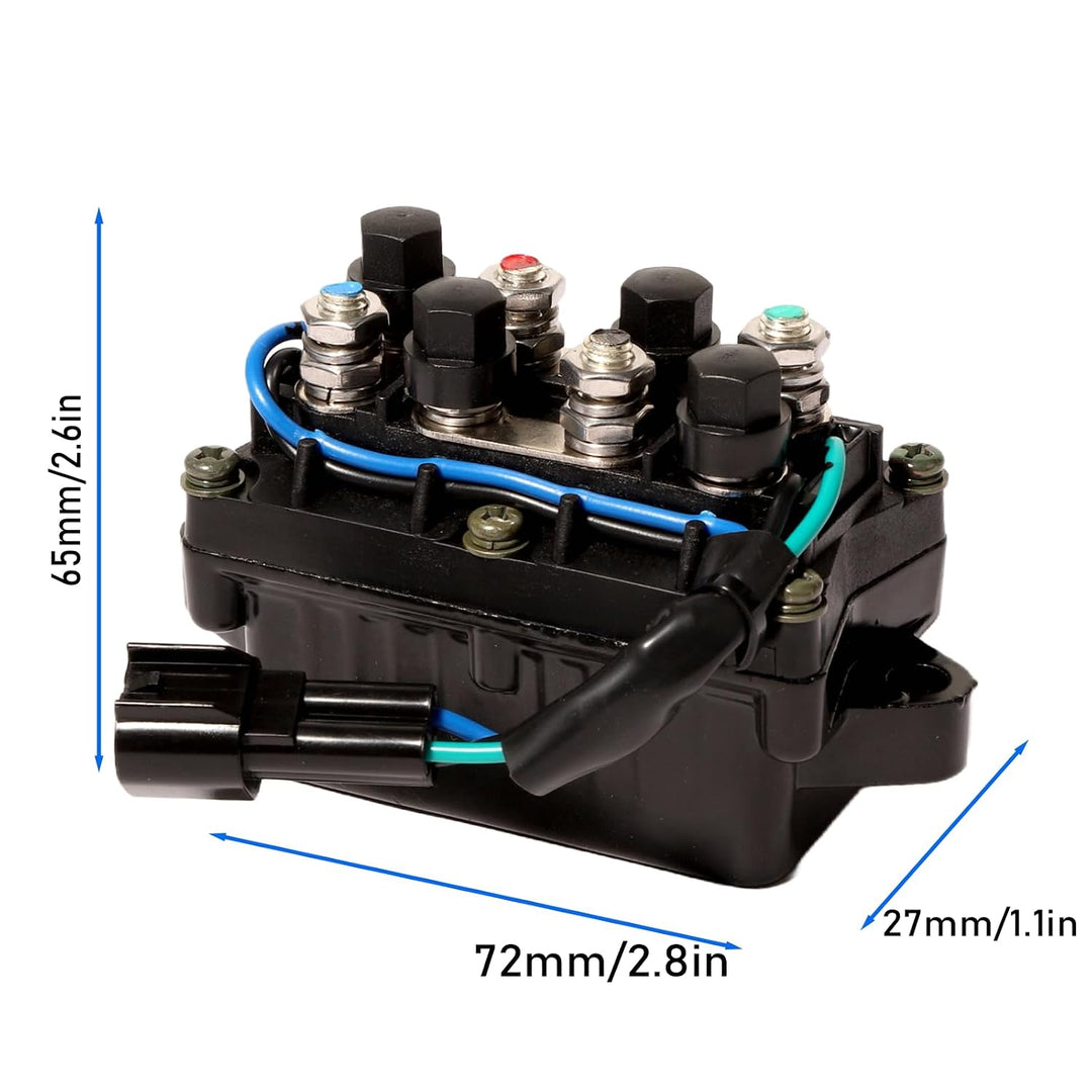 Recmar power trim and tilt relay 63P-81950-00 dimensions: 72 mm x 65 mm x 27 mm
