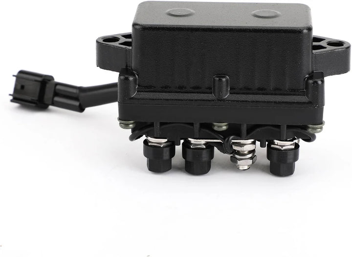 Side view of Recmar power trim and tilt relay 63P-81950-00 showing housing and terminal posts