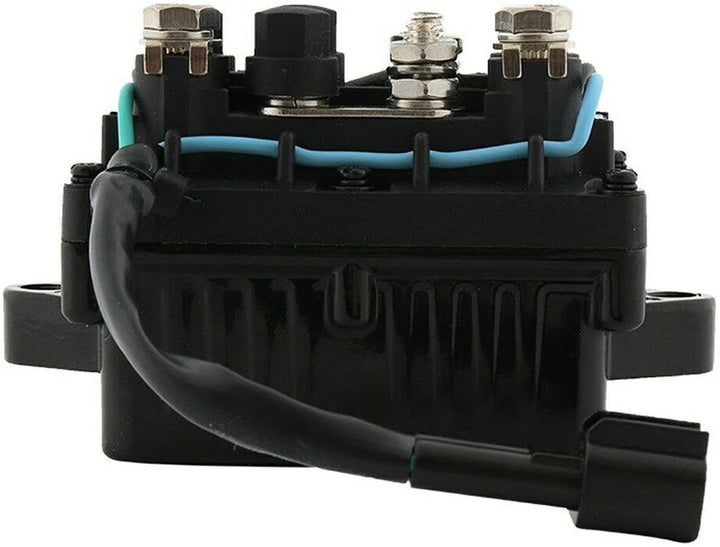 Recmar power trim and tilt relay 63P-81950-00 wiring side with cable lead and plug connector