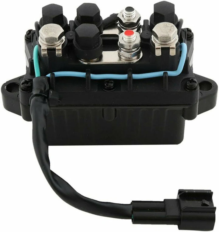 Recmar power trim and tilt relay 63P-81950-00 with metal terminal posts, blue wiring and connector lead