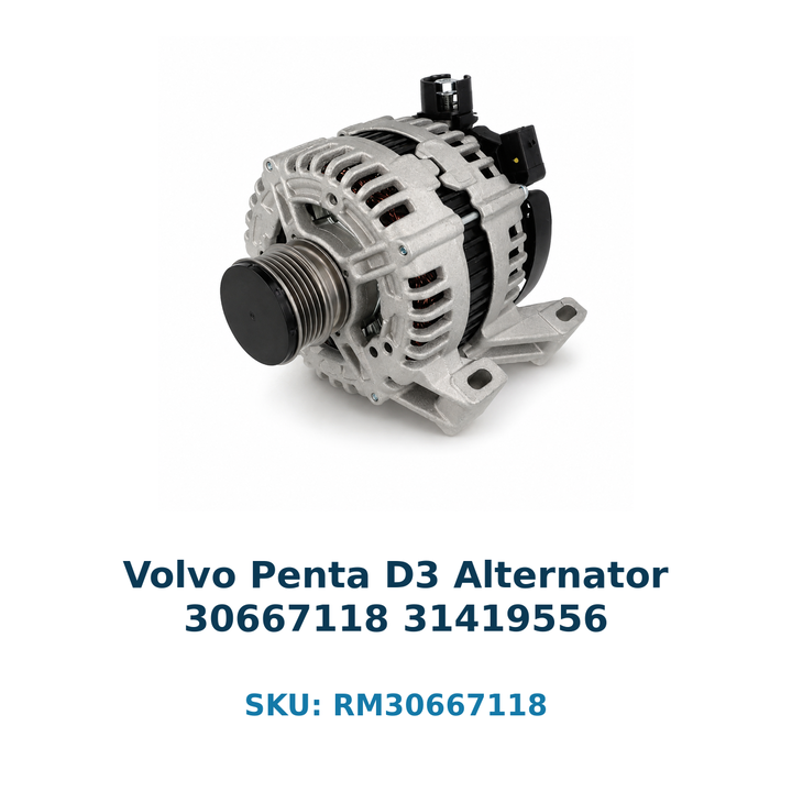 Volvo Penta D3 Alternator 30667118 31419556 – part number guide