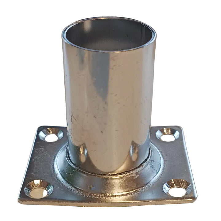 25mm Stainless Steel 316 Rectangular Rail Base 90° Boat Marine Handrail Stanchion