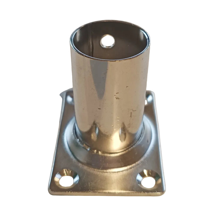 25mm Stainless Steel 316 Rectangular Rail Base 90° Boat Marine Handrail Stanchion