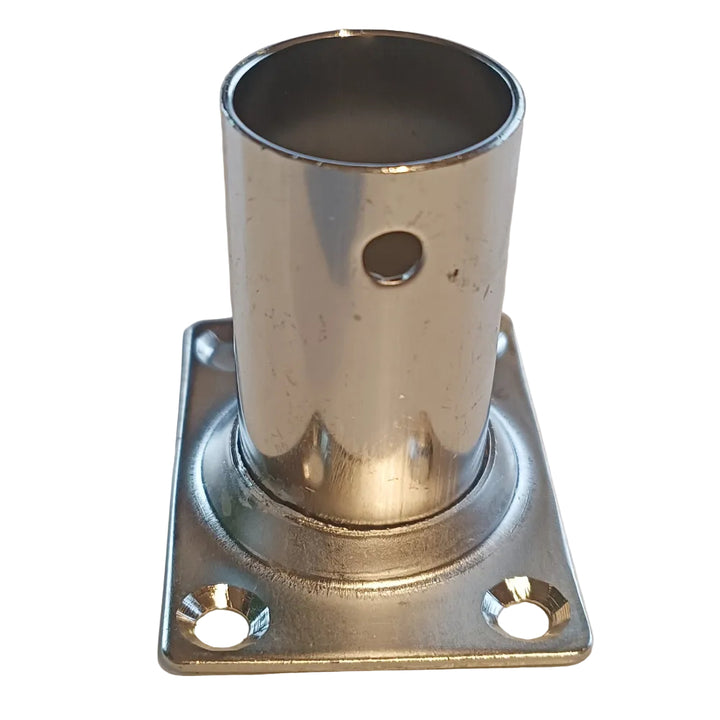 25mm Stainless Steel 316 Rectangular Rail Base 90° Boat Marine Handrail Stanchion