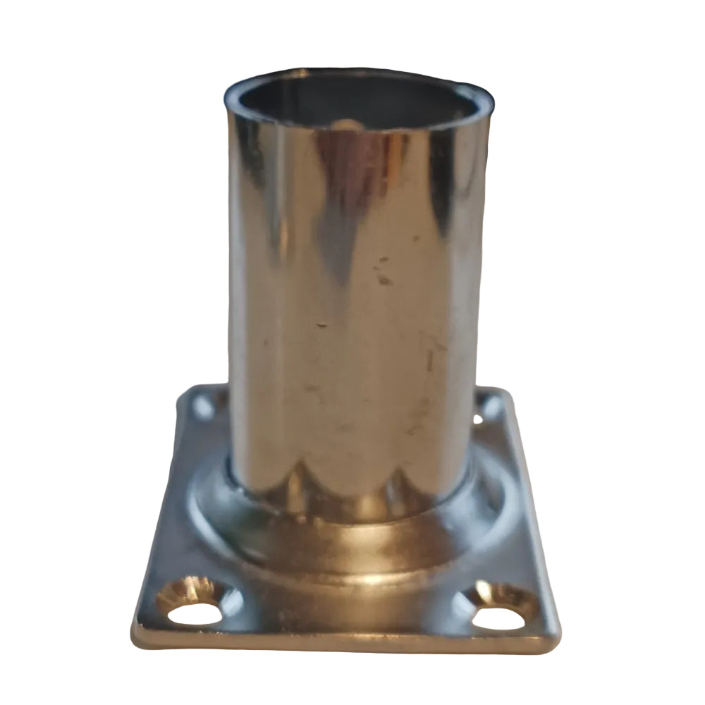 25mm Stainless Steel 316 Rectangular Rail Base 90° Boat Marine Handrail Stanchion