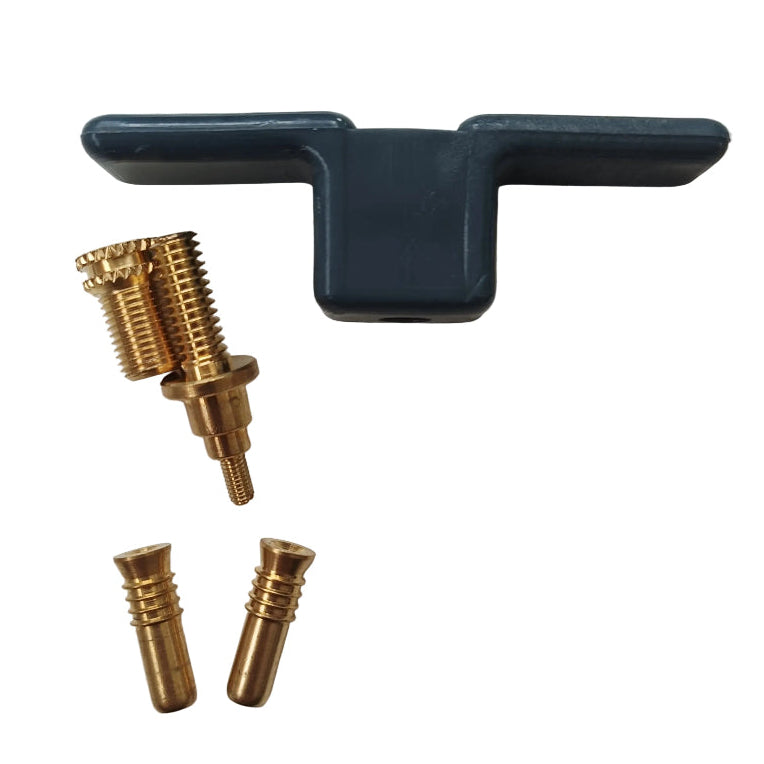 Majoni Boat Fender Inflation Kit: Brass Adaptor & 2 Replacement Valves
