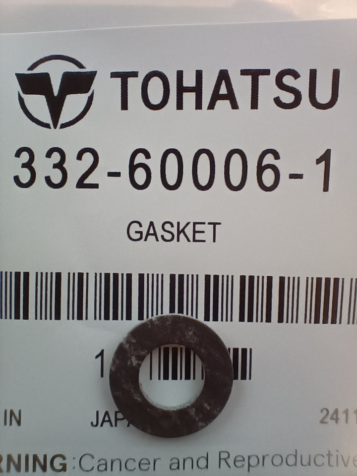 Genuine Tohatsu Nissan Outboard Lower Unit Drain Plug Gasket 332-60006-1