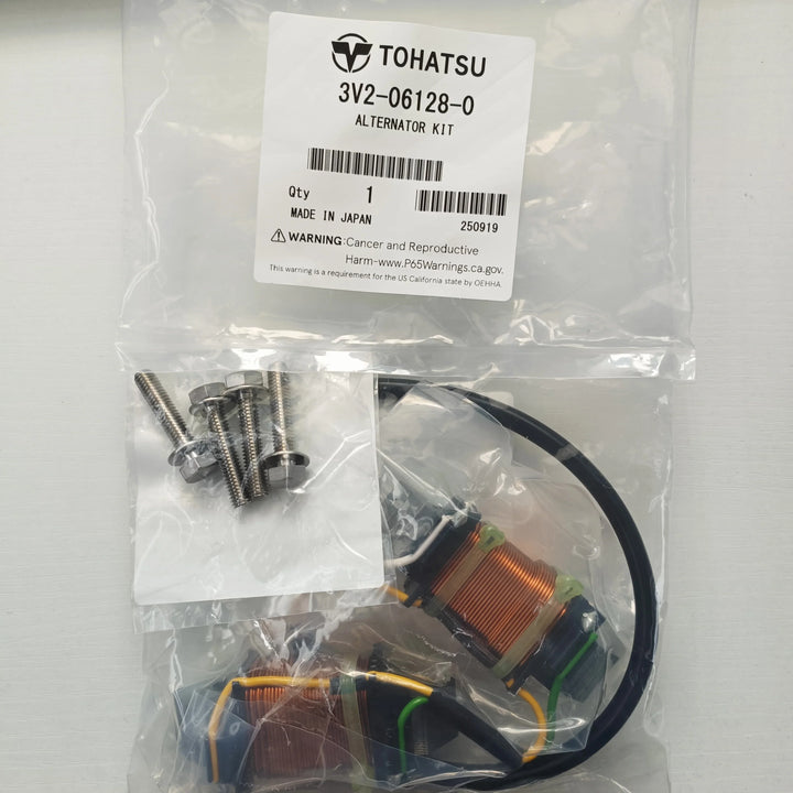 Tohatsu Outboard Alternator Kit 3V2-06128-0 12V 80W MFS8 MFS9.8 4-Stroke Marine