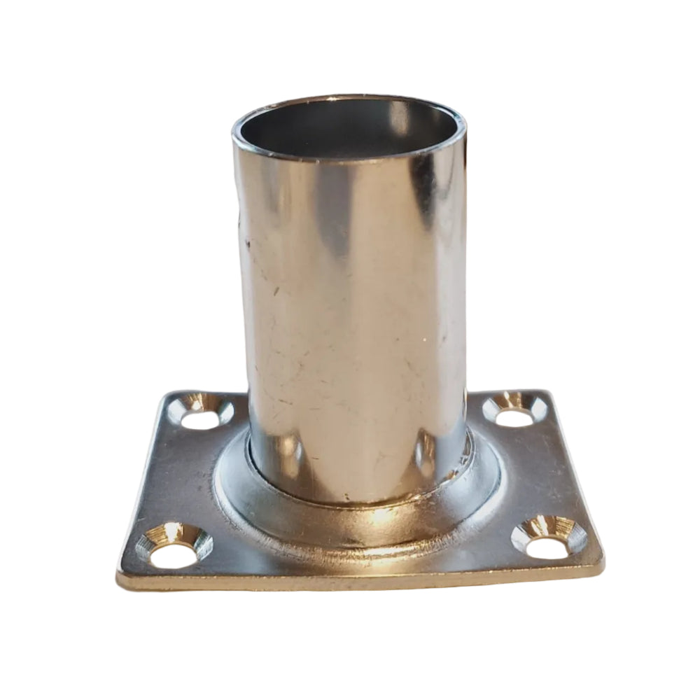 25mm Stainless Steel 316 Rectangular Rail Base 90° Boat Marine Handrail Stanchion