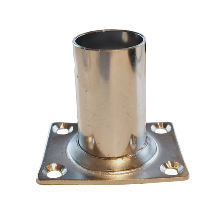 25mm Stainless Steel 316 Rectangular Rail Base 90° Boat Marine Handrail Stanchion