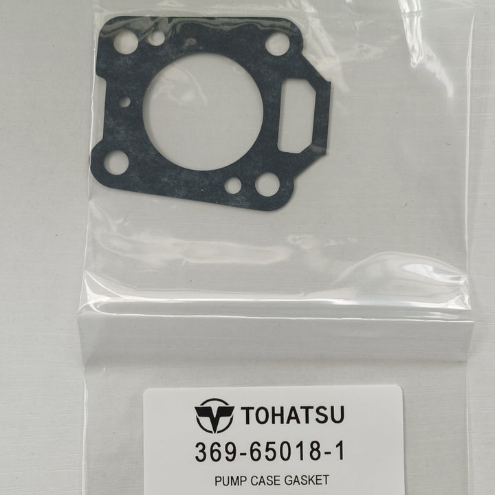 Gasket in clear packaging with Tohatsu label on a white background
