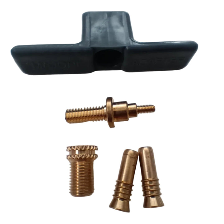 Majoni Boat Fender Inflation Kit: Brass Adaptor & 2 Replacement Valves