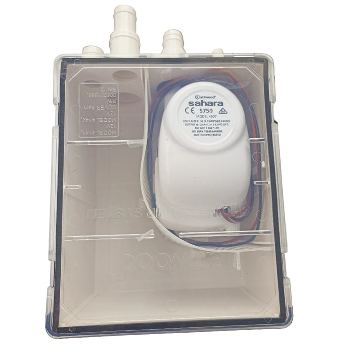 Attwood 4142-1 Shower Sump Pump System 12V 750 GPH Small Box Marine Boat