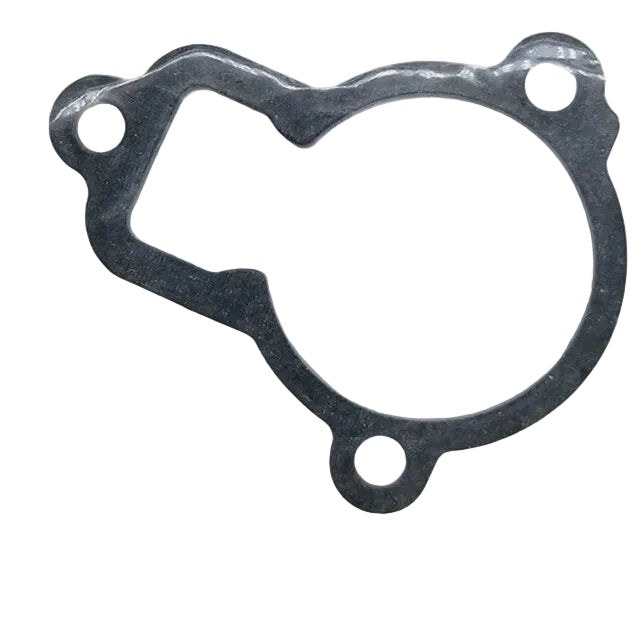 A black rubber gasket with four mounting holes, shown inside a clear plastic bag over a white backing card.