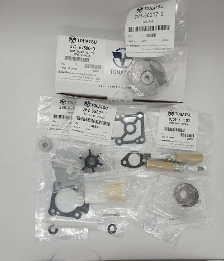 Tohatsu 3V1-87500-0 Maintenance Kit MFS8 MFS9.8 A3 B 4-Stroke Outboard Service