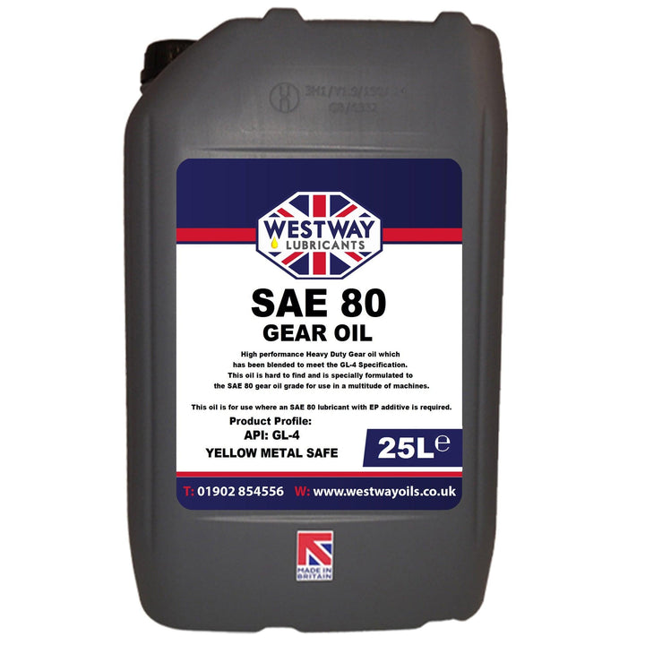 SAE 80 / EP 80 Mineral Gear Oil GL-4 Hypoid - 4Boats