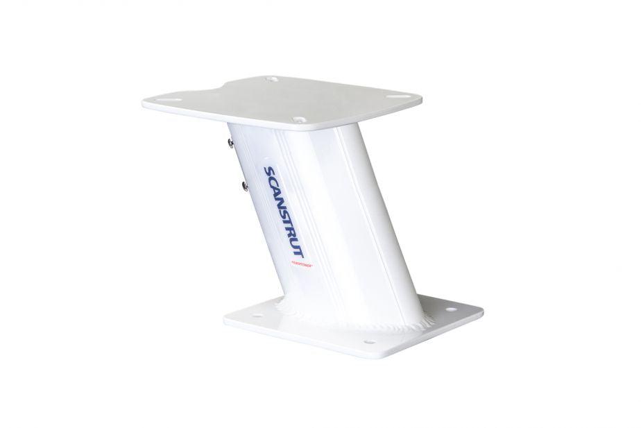 Scanstrut APT-250-02 Aluminium PowerTower aft leaning 250mm / 10In for radomes - 4Boats