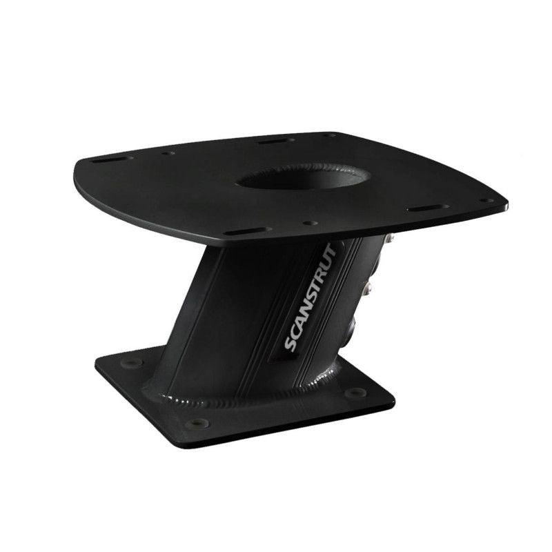 Scanstrut Black APT-150-01 Aluminium PowerTower aft leaning 150mm / 6In for radomes - 4Boats