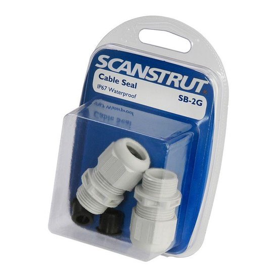 Scanstrut Cable glands x 2 for Waterproof Junction Box - 4Boats