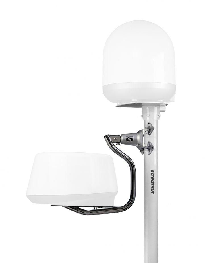 Scanstrut DLMP1-30F Dual self-levelling pole mount 2.5m / 8' 2In for radome and satcom - 4Boats