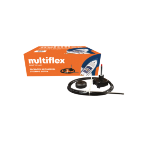15ft Boat Steering Kit Helm Bezel Cable 4.55m Multiflex Outboard Up to 150hp