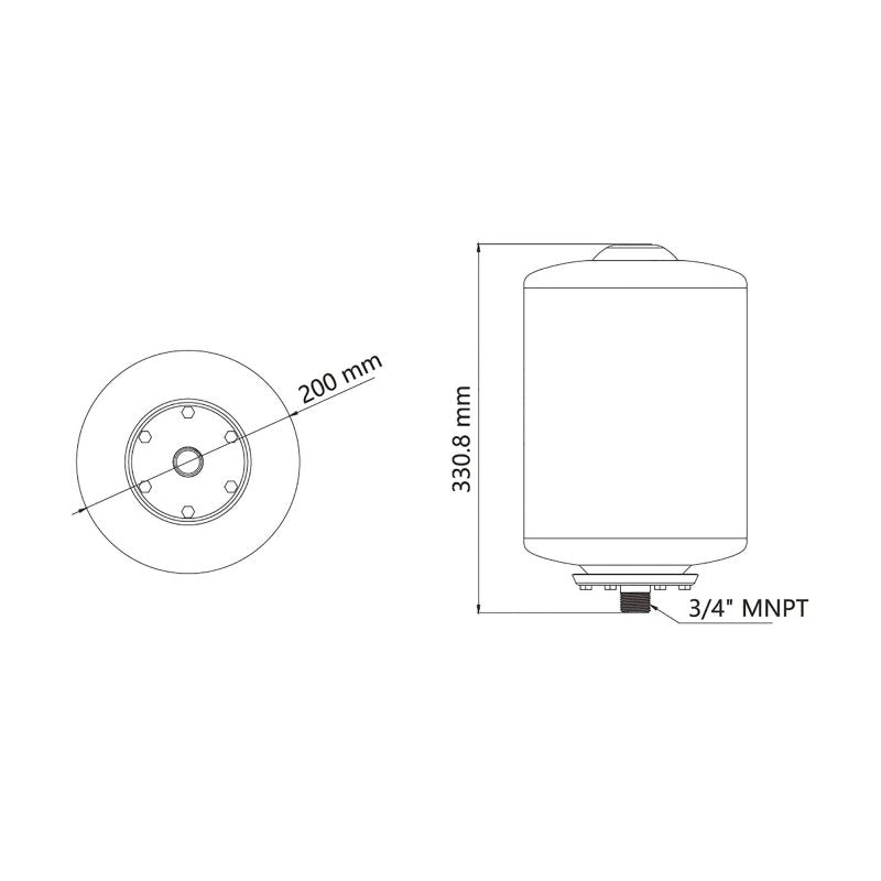 SEAFLO Accumulator Tank 8L 87 psi max Accumulator Tank - 4Boats