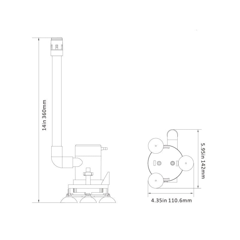 SEAFLO Aerator Pump 09 Series Portable Aerator Kit 12V 350 gph - 4Boats