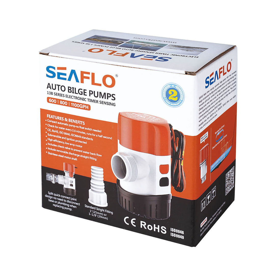 SEAFLO Auto Bilge Pump 13B Series 12V 600 gph - 4Boats