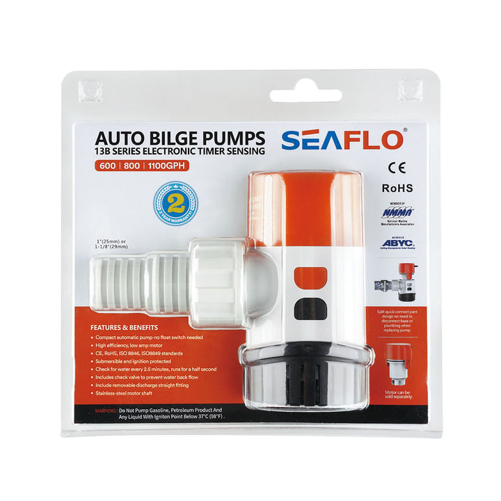 SEAFLO Auto Bilge Pump 13B Series 12V 600 gph - 4Boats